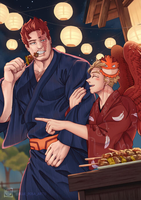 Full-Color Render, Thigh up, two characters, detailed background Full-Color Render, Thigh up, two characters, detailed background